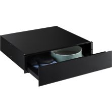 Etna AL14 inbouw lade - zwart glas - 14 cm. hoog