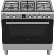 Etna FG190RVS design fornuis - roestvrijstaal - 90 cm. breed