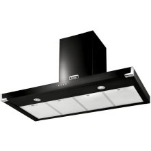 Falcon Super Flat 110 zwart - wand afzuigkap - 110 cm. breed