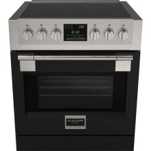Fulgor Milano FSRC 3004 P MI ED 2F MBK fornuis inductie - zwart - 76,2 cm. breed