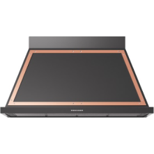 Ilve ANB120/MGP wand afzuigkap - 120 cm. - mat-grafiet met koper