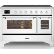 Ilve MI127NE3/WH inductie fornuis - wit - 120 cm. breed