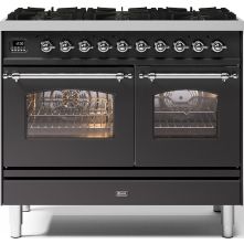 Ilve PD106NE3/MG fornuis mat grafiet - 100 cm. breed