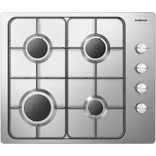 Inventum IKG6011RVS inbouw gas kookplaat