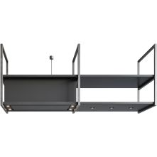 Novy 15010 afzuigkap eiland - Pureline Frame 120 cm Zwart