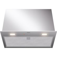 Pelgrim ISW751RVS inbouw afzuigkap - 52 cm. breed - roestvrijstaal