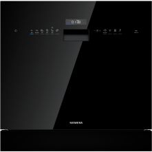 Siemens SC05IB00TE kleine compacte inbouw vaatwasser - 60 cm hoog - zwart