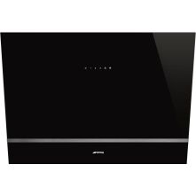 Smeg KV28N schuin anti-hoofdstoot afzuigkap - zwart