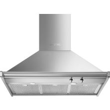 Smeg KD90HXE wand afzuigkap - roestvrijstaal - 90 cm. breed - Classici serie