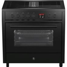 Steel Enfasi Mistral EQ9F-4FIK NF inductie fornuis met afzuiging - zwart