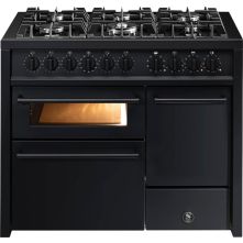 Steel EQ10FFF-6 NF Enfasi gasfornuis zwart - All Black serie outlet