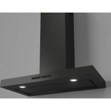 Stoves Level RC 900 ZWART wand afzuigkap - 90 cm. breed - zwart