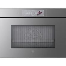 V-Zug CombiSteamer V6000 45M PowerSteam Autodoor combi-stoomoven - platinum spiegelglas 