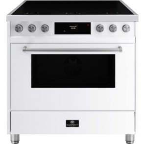 Elementi di Cucina EM9036-WT-IX-S inductie fornuis - modern - wit
