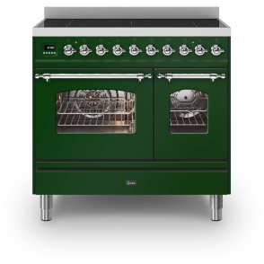 ILVE PDI096NE3/EG inductie fornuis - 2 ovens - 90 cm. - groen