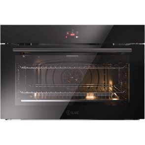 ILVE OV91STCT3/BK inbouw oven zwart - 90 cm. breed