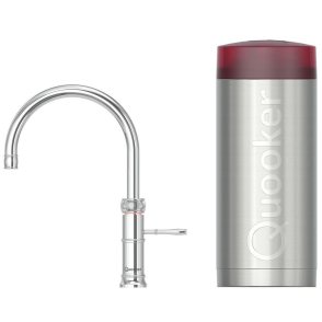 Quooker COMBI Classic Fusion Round Chroom - kokend water kraan