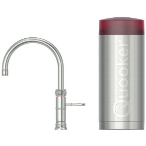 Quooker COMBI+ Classic Fusion Round ROESTVRIJSTAAL - kokend water kraan