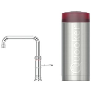 Quooker COMBI+ Classic Fusion Square CHROOM - kokend water kraan