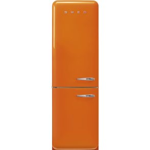 Smeg FAB32LOR5 retro jaren 50 koelkast oranje - linksdraaiend