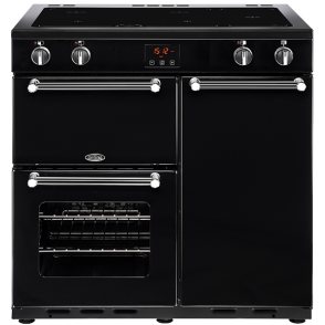 Belling KENSINGTON 90 EI BLACK inductie fornuis - zwart - 3 ovens