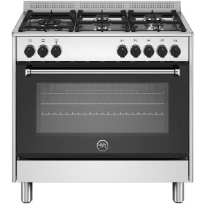 Bertazzoni MPL95L1EXE gas fornuis - roestvrijstaal