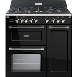 Boretti CFBG903ZW/2 gas fornuis - zwart - 3 ovens