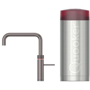 Quooker COMBI+ Fusion Square GUNMETAL - kokend water kraan