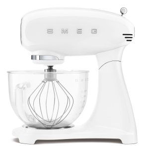 Smeg SMF13WHEU keukenmachine - volledig wit met glazen mengkom