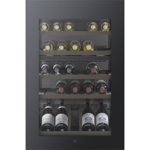 V-Zug Winecooler 90 SL inbouw wijnkoelkast - nis 88 cm - zwart glas linksdraaiend