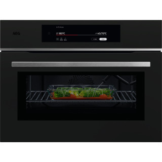 AEG oven met magnetron inbouw mat zwart TKK8N821T