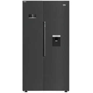 BEKO side-by-side koelkast darksteel GN163241XBRN