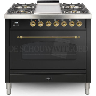 BORETTI fornuis gasoven antraciet VFPN93ANG