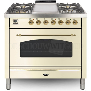 BORETTI fornuis gasoven oud-wit VFPN93OWG