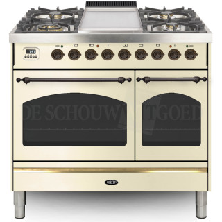 BORETTI fornuis gasoven oud-wit VFPNO94OWG