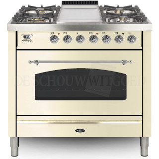 BORETTI fornuis gasoven oud-wit VFPNR93OWG