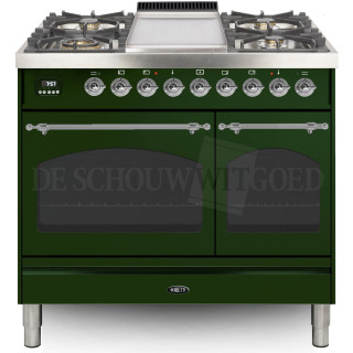 BORETTI fornuis gasoven groen VFPNR94GRG