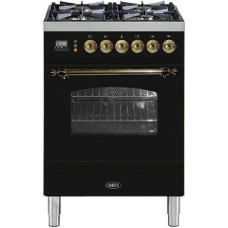 BORETTI fornuis gasoven zwart VPN64ZWG