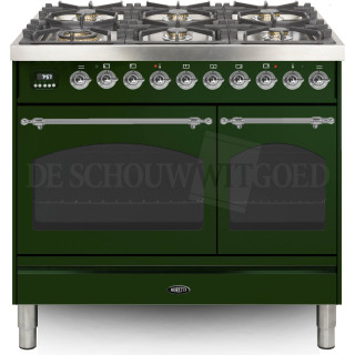 BORETTI fornuis gasoven groen VPNR946GRG