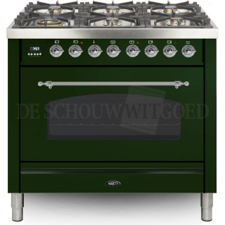 BORETTI fornuis gasoven groen VPNR96GRG