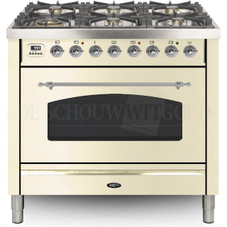 BORETTI fornuis gasoven oud-wit VPNR96OWG