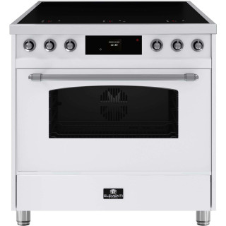 ELEMENTI DI CUCINA fornuis inductie wit EC9036-WT-IX-S