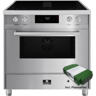 ELEMENTI DI CUCINA fornuis met afzuiging IM9034-IX-S