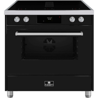 De Elementi di Cucina IM9034_ZW_IX_S is ander merk of kleur ELEMENTI DI CUCINA fornuis met afzuiging IM9034-ZW-IX-S