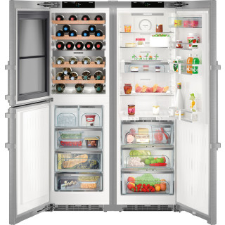 LIEBHERR side-by-side koelkast rvs SBSes 8486-21