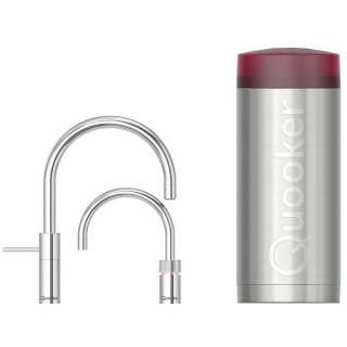 QUOOKER kokend water kraan COMBI Nordic Round Twintaps CHROOM