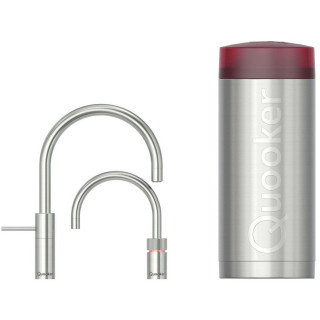 QUOOKER kokend water kraan COMBI Nordic Round Twintaps RVS