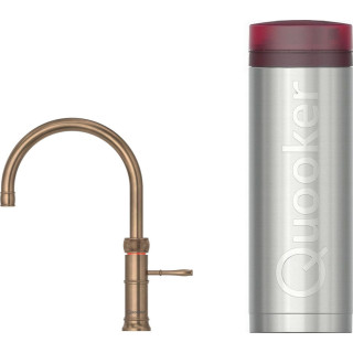 QUOOKER kokend water kraan PRO3 Classic Fusion Round Messing Patina