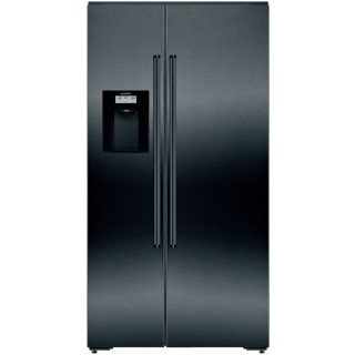 SIEMENS side-by-side koelkast blacksteel KA92DHXFP