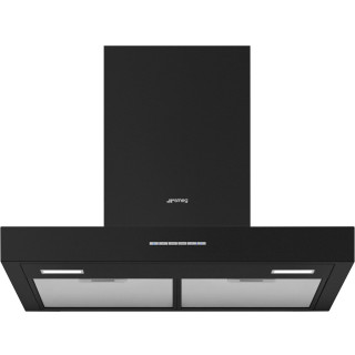 SMEG afzuigkap wand mat zwart KBT600MB